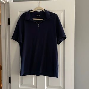 Men’s casual sweater shirt with zipper detail